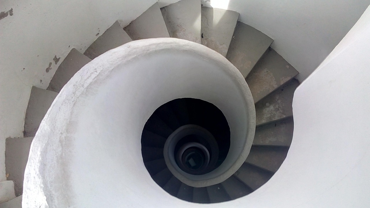 stairs, white, old, history, spiral, old building, ancient, monuments, church, church tower